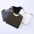 thumbnail image 5 of 2DXuixsh Chandails à Capuche pour Hommes Chandail de Sport pour Hommes Printemps Automne Col Rond Couple Ample Tenue Décontractée Tendance Mode Chandail pour Jeunes Chandail en Molleton chandail Blanc Taille TTTG, 5 of 5