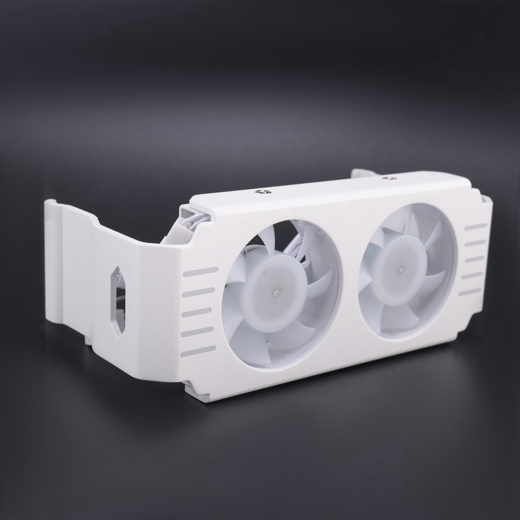 2X Computer RAM Memory Module Cooler PC DDR4 DDR5 Overlock Dual ARGB Sync PWM Fans Aluminium RGB Cooling Radiator(B)
