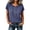 Blue, variant on Button Down Shirt for Women Short Sleeve Blouses Dressy Casual Business Work Summer Vacation Tops Hawaii Shirts with Pockets S-3XL
