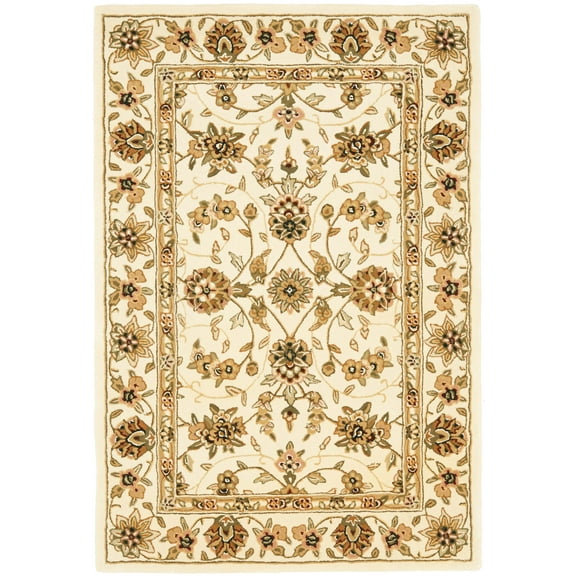 SAFAVIEH Traditions Thaddeus Floral Wool Area Rug, Ivory, 4' x 6'
