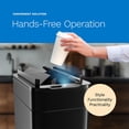 thumbnail image 4 of hOmeLabs Robust 13 Gallon Sensor Trash Can, Retractable Butterfly Lid, Batteries Included, Maximizing Space, Easy to Clean, Battery-Powered - Matte Black, 4 of 7