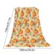 thumbnail image 3 of Manta de Calabaza para Halloween y Acción de Gracias | Manta de Franela Naranja de Poliéster | Manta Ligera y Cálida de 100 X 70 Cm para Hombres y Mujeres | Regalo Navideño, 3 of 7