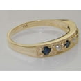 thumbnail image 5 of LBG 18k Yellow Gold Cultured Pearl and Sapphire Womens Band Ring - Sizes 4 to 12 Available, 5 of 6