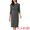 Dark Grey, variant on DARING DIVA Vintage Houndstooth 3/4 Sleeve Bodycon Dress XS Black