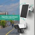 thumbnail image 3 of Mistaha Monocrystalline Silicon Solar Panel with 10W 5V Type-C Output, 360° Rotation, 90° Tilt, IP65 Waterproof, 22%-24% Efficiency - Black, 3 of 6