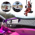 thumbnail image 3 of Deadpool Car Pendant - Cartoon Design, Miniature Model, Action Figure Accessory, Suitable for Cars, 3 of 8