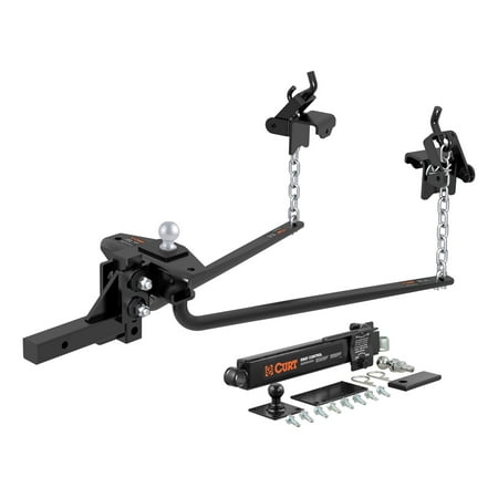 Sway Bar Drop Kit (Curt Manufacturing Cur17222 Weight Distribution Round Bar Kit with 2 5/16