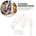 thumbnail image 6 of HEMOTON White Clothing Drawing Template Set for DIY Use 1 Set Plastic Rulers, 6 of 6