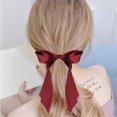 thumbnail image 3 of Attache-cheveux Double Couche Ruban Nœud Bandeau Queue de Cheval Accessoire pour Filles, 3 of 10