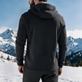 thumbnail image 5 of Men's Stylish Jacket Asymmetric Zip Hooded Long Sleeve Slim Fit Weekend Wear Jacket, 5 of 6
