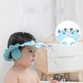 thumbnail image 3 of Foldable Baby Shower Cap with Earmuffs - Anti-Reflux Cartoon Design, Adjustable Soft Bathing Hat for Toddlers & Children, Shower Visor for Shampoo Protection, 3 of 8