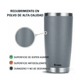 thumbnail image 3 of Vaso Térmico  Bloosom Portátil De Acero Inoxidable 20oz Con Calor/frí Gris Obscuro, 3 of 4