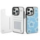 thumbnail image 1 of Funda tipo cartera con diseño floral para iPhone 14 Pro, tarjetero, tapa trasera de piel sintética con función atril, ranuras para tarjetas, cierre magnético doble, antigolpes., 1 of 6