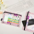 thumbnail image 4 of ALAZA 2 Pack Pencil Pouch Beautiful Glitter Hearts Pencil Case for 3 Ring Binder Clear Window Pencil Bag Organizers, 4 of 6