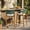 Green, variant on Christopher Knight Home Outdoor Counter Height Bar Stools with Rope Back and Cushions, Black, Set of 2