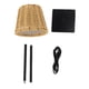 thumbnail image 2 of Lámpara De Mesa LED, Luz De Noche Tejida A Mano Luz De Noche De Cabecera Con 3 Temperaturas De Color Control Táctil Recargable Para Sala De Estar, Dormitorio, Bar, Campamento,, 2 of 7