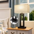 thumbnail image 6 of NiteLoom Touch Bedside Lamp Set of 2 for Night Stands with USB-A+C, 3-Way Dimmable Table Lamps with Beige Fabric For Living Room, Office, Dorm, Guest Room, 6 of 10