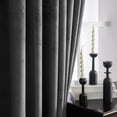 thumbnail image 4 of Two-piece 52x63in Luxury Blackout Curtain Velvet Curtains with Eyelets Window Hanging Curtains for Living Room Bedroom Kitchen Window Curtain Drapes in Living Room, 4 of 5
