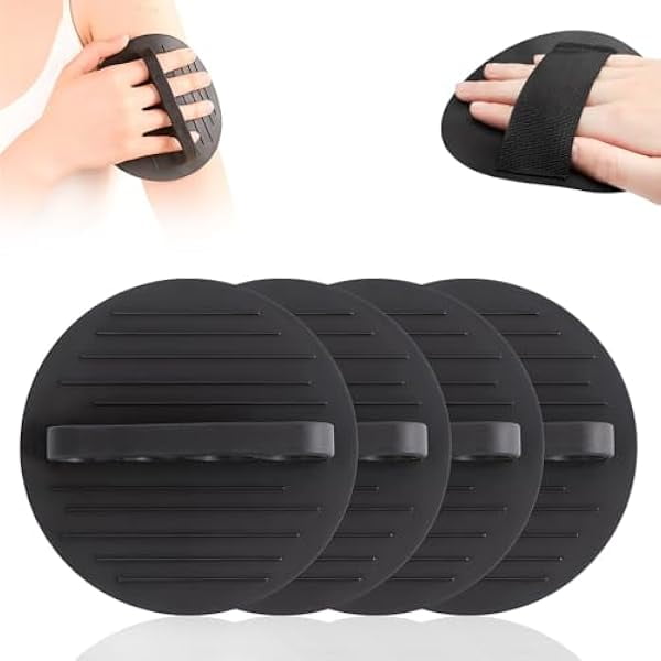 wonima11 2/4 Counts Shower and Bath Tool, 2025 Upgraded Exfoliating Body Scrubber Set, Deep Cleansing Shower and Bath Tool, for Massage and Removing Dead Skin, for All Skin Types (Black-4pcs)