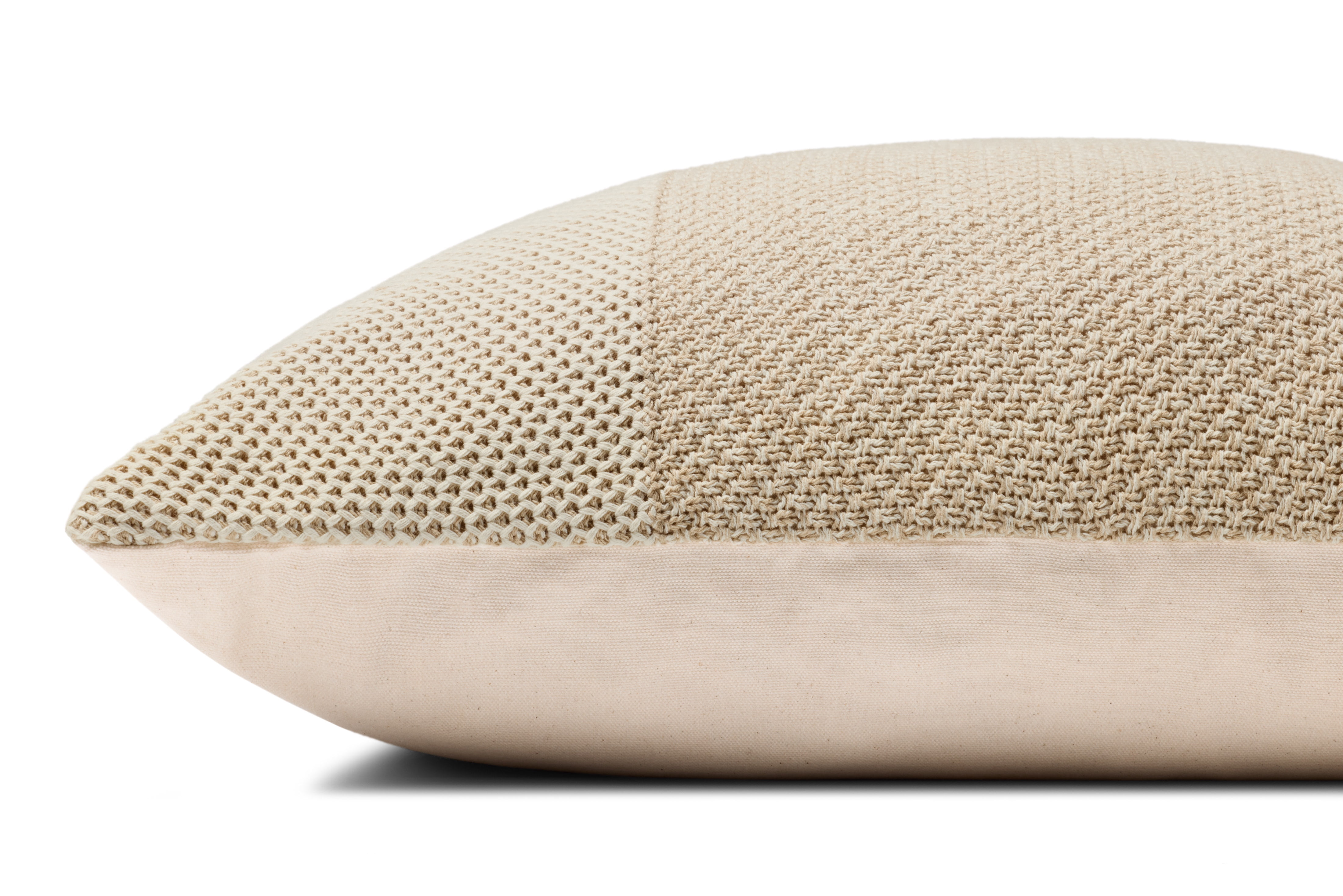 Loloi PLL0170 Ivory / Beige 22'' x 22'' Decorative Pillow