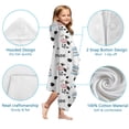 thumbnail image 7 of White Cow Milk Pattern Hooded Bath Towel，60"x35" for Ages 3 To 12 Kids, Quick Dry Lightweight Soft Microfiber Hood Beach Towel Cover Up for Kids, 7 of 7