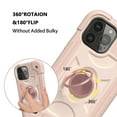 thumbnail image 4 of Dteck for iPhone 16 Pro Mac Case with Screen Protector (2 Packs), 360°Rotate Ring Stand Military Grade Drop Protection Full Body Cute Case for iPhone 16 Pro Max 6.9 Inch,Rosegold, 4 of 9