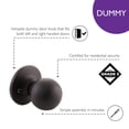 thumbnail image 4 of Ball Dummy Door Knob, Non-Turning Closet and French Door Knob in Matte Black, 4 of 12