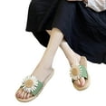 thumbnail image 6 of Anuirheih Sandals Women With Comfortable Indoor And Outdoor Sandals Leisure Slippers Sandals Women Clearance(Green), 6 of 7