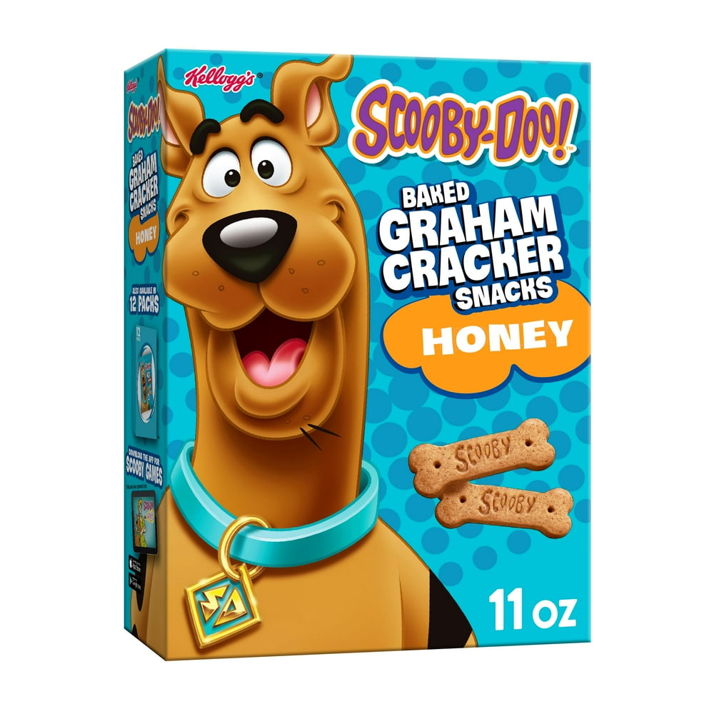 Kellogg's ScoobyDoo! Graham Cracker Sticks, Lunch Box Snacks, Honey