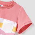 thumbnail image 4 of PatPat Family Matching Color Block Tee and Ditsy Floral Shirred Top Dress Sets, 4 of 4