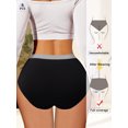 thumbnail image 5 of MEIYATING Women's High Waisted Cotton Underwear Tummy Control Briefs Underwear Postpartum Full Coverage Panties 4 Pack, 5 of 6