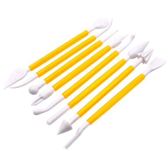 Vaidha 8 Pcs Kit sugarcraft Fondant Modelling Tools Decorations