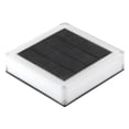 thumbnail image 1 of Luz De Tapa De Poste Solar Faro De Columna Exterior Luz De Paisaje Con Ip68 A Prueba De Agua 3000K + 6000K Hojas Adhesivas Doble Color Luz Decorativa Para Cerca Balcón Cubierta De Pared Eigraketly HA015148-00, 1 of 6