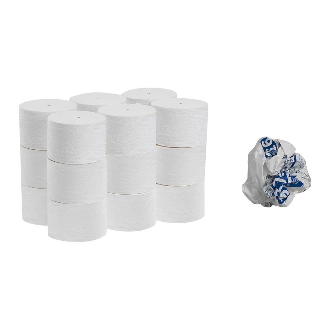 ANGEL SOFT ULTRA PROFESSIONAL SERIES® COMPACT® PREMIUM EMBOSSED CORELESS 2-PLY HIGH-CAPACITY TOILET PAPER, 660 SHEETS/ROLL, 18 ROLLS