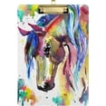 thumbnail image 1 of FMSHPON Rainbow Horse Clipboard Hardboard Wood Nursing Clip Board and Pull for Standard A4 Letter 13x9 inches, 1 of 7