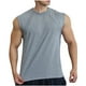 thumbnail image 2 of pstuiky Camisetas sin mangas para hombre, Camiseta de tirantes para hombre, color liso, para deportes al aire libre, fitness, tiras finas, transpirable. Tops elegantes para mujer xxxl, 2 of 5