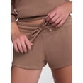 thumbnail image 4 of No Boundaries Soft Sleepwear Shorts, 2.5'' Inseam, Women’s and Women’s Plus XXS-3X, 4 of 5
