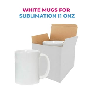  GoldArea Sublimation Mugs, Sublimation Blanks Set of 6, 12 oz  Sublimation Blank Coffee Cups, Blank Mugs with Handles, Iced Coffee Mug,  Ideal Cup for Tea, Cappuccino, Cocoa, Milk, Water, Latte 