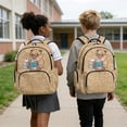 thumbnail image 2 of Yspwyqan Kids Backpack Set with Lunch Box and Pencil Case, Capybara Math 17 Inch 600D Polyester Bookbags for School Travel Hiking Daypack Ages 8-15, 2 of 7