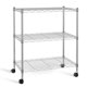 thumbnail image 1 of Shelving Simple Deluxe Heavy Duty con 3 estantes y ruedas cromadas, 1 of 8