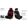 thumbnail image 7 of FH Group Light & Breezy Car Seat Covers - 2 Headrests Covers with Steering/Belt Pad Cover - Full Set Burgundy, 7 of 7