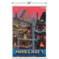 thumbnail image 3 of Minecraft - Cube Wall Poster with Wooden Magnetic Frame, 22.375" x 34", 3 of 5
