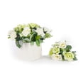 thumbnail image 6 of K-Cliffs Beautiful Elegant Faux Rose Wedding Centerpiece Gift Arrangement in White Vase, Place on a Table Anywhere in your Home In/Outdoor., 6 of 6