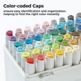 thumbnail image 4 of Ohuhu Alcohol Markers Slim Broad and Fine Double Tipped Art Marker Set for Artists Adult Coloring Drawing Landscape Design - 60 Colors Kaala Markers, 4 of 9