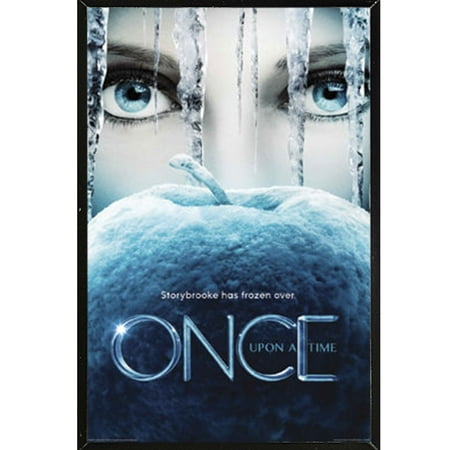 UPC: 0650471714243 | Once Upon A Time – Frozen Poster in a Black Thin Poster Frame (24×36)