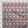 thumbnail image 2 of oneOone Cotton Cambric Baby Blue Fabric Florals Diy Clothing Quilting Fabric Print Fabric By Yard 42 Inch Wide, 2 of 4