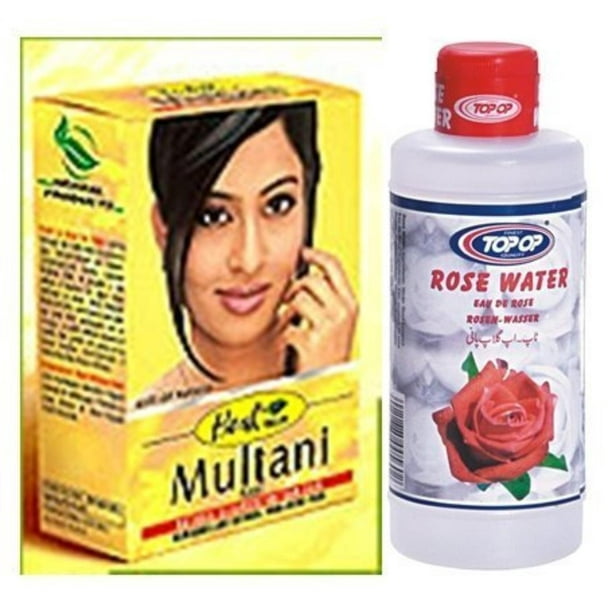 Herbal Multani Mati (Mitti) Fullers Earth 100G & Top Op Rose Water