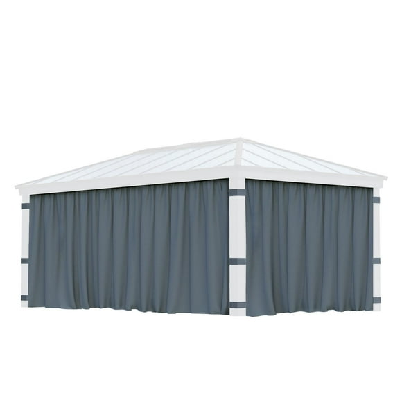 Ensemble de rideaux d'ombrage CANOPIA de PALRAM pour pavillon de jardin Dallas de 12 pi x 20 pi