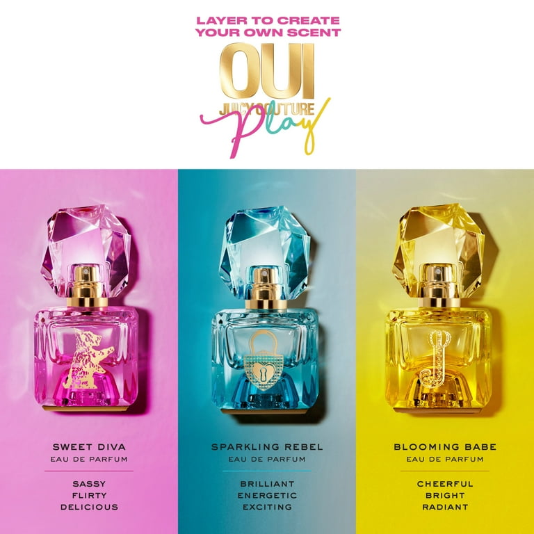 Juicy Couture OUI Play Sweet Diva Eau De Parfum Perfume for Women 0.5 oz