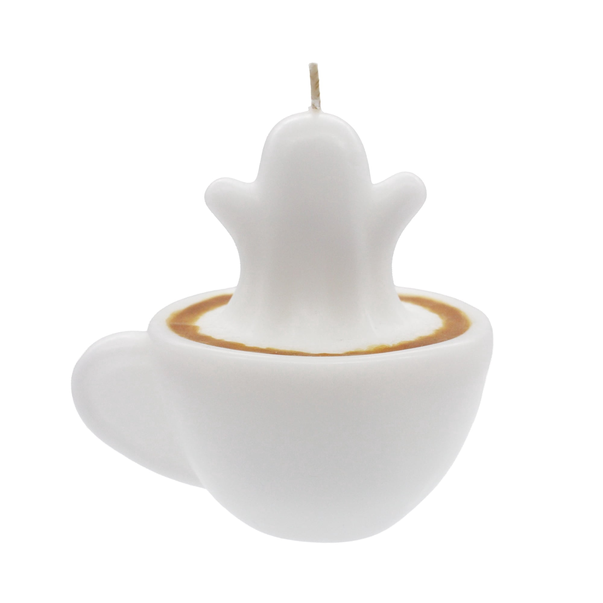 Ghost in Coffee Cup Candle, White, Halloween by Way To Celebrate